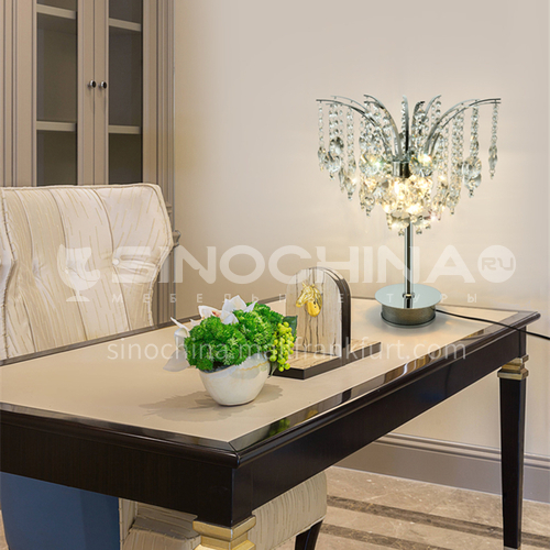 Modern crystal table lamp living room bedroom table lamp-GD-0504